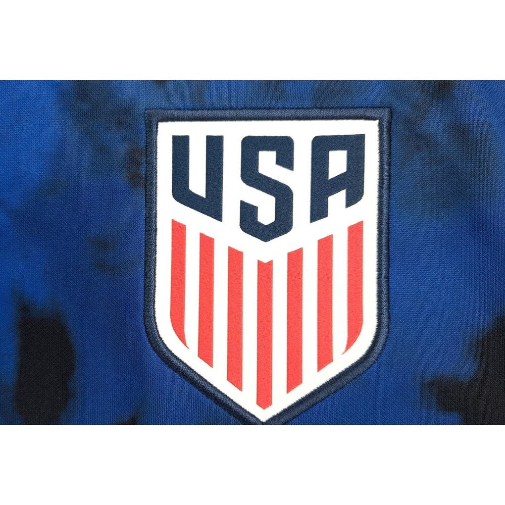 Nike USA Soccer Jersey Blue Black Tie-Dye Slim Fit Dri-Fit Women Large DN0777453 - Picture 3 of 11